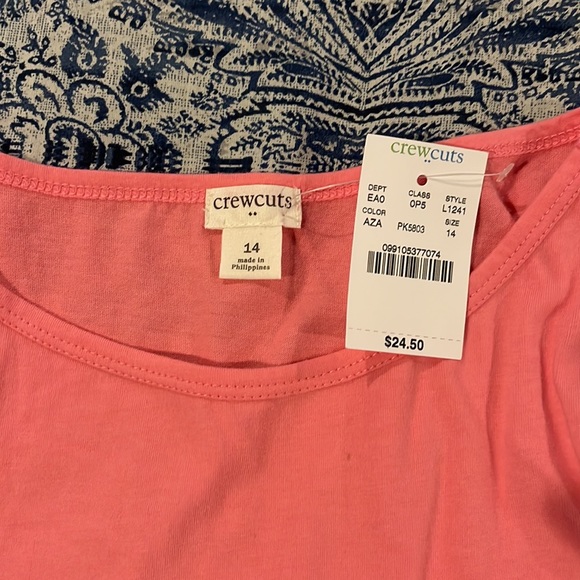 Pink kids Crew Cuts top - Picture 3 of 3